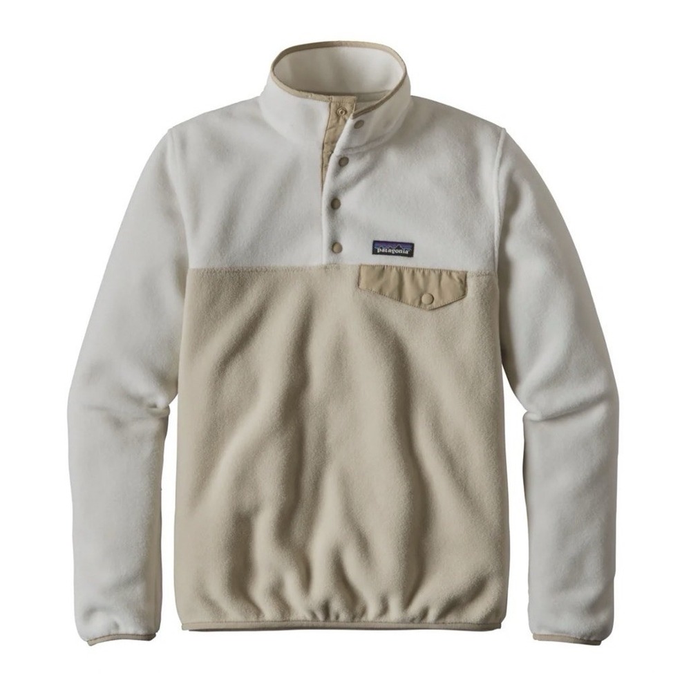 Patagonia Synchilla Snap-T Fleece Pullover Jacket Women S Outdoor Bleached Stone